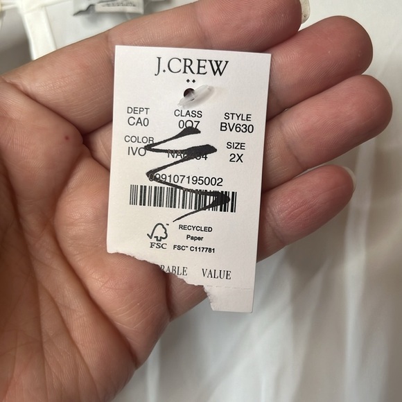 J. Crew Factory Pleated-Sleeve Top - Picture 4 of 7